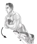 Weighted 45-degree back extension