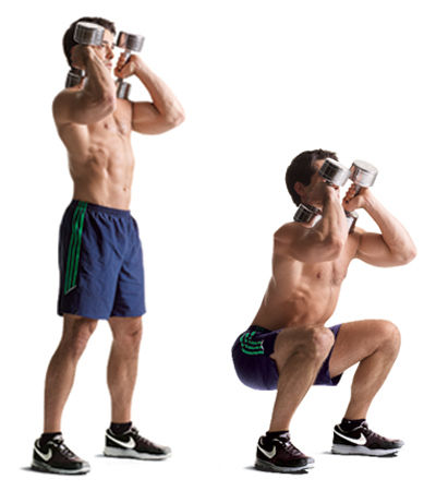 Dumbbell Squat Push Press