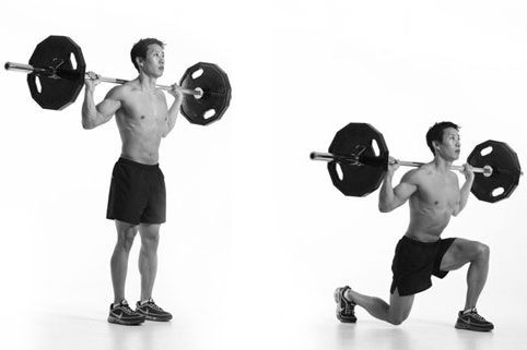 Image result for Alternating Barbell Lunge