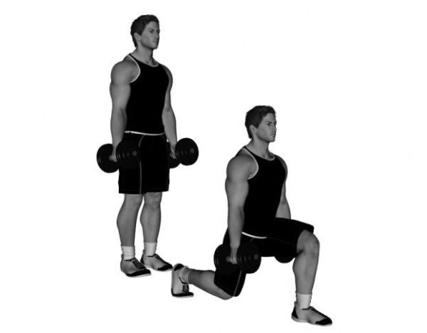 Dumbbell Lunge: Proper Form, Muscles Worked & How Step Length Changes ...