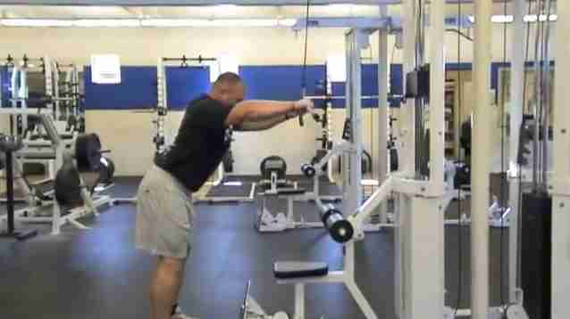 Straight arm lat online pulldown