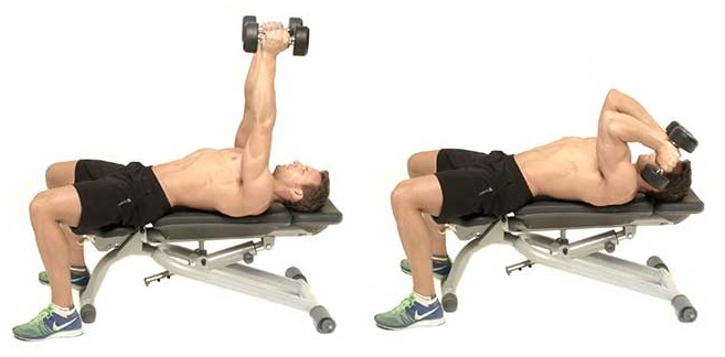 Lying Dumbbell Triceps Extension