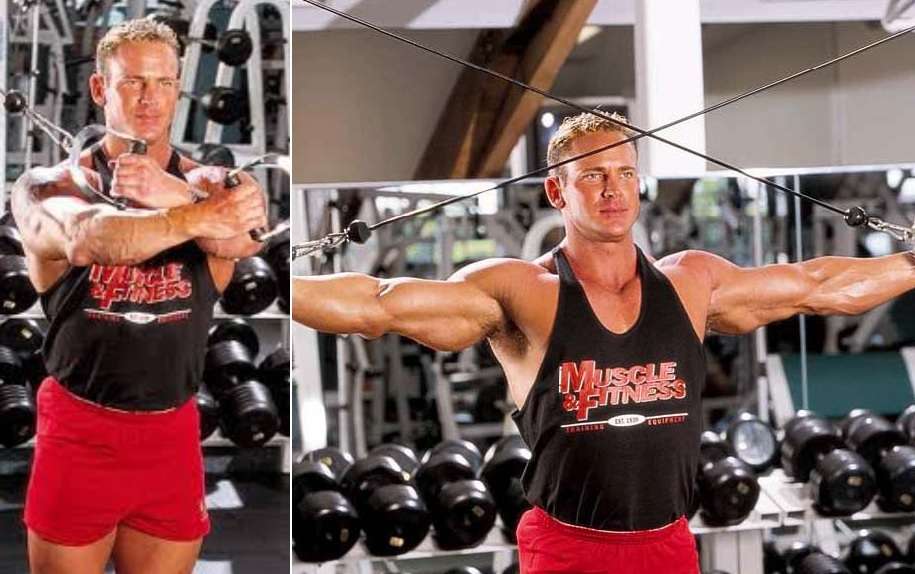 cable crossover machine back exercises