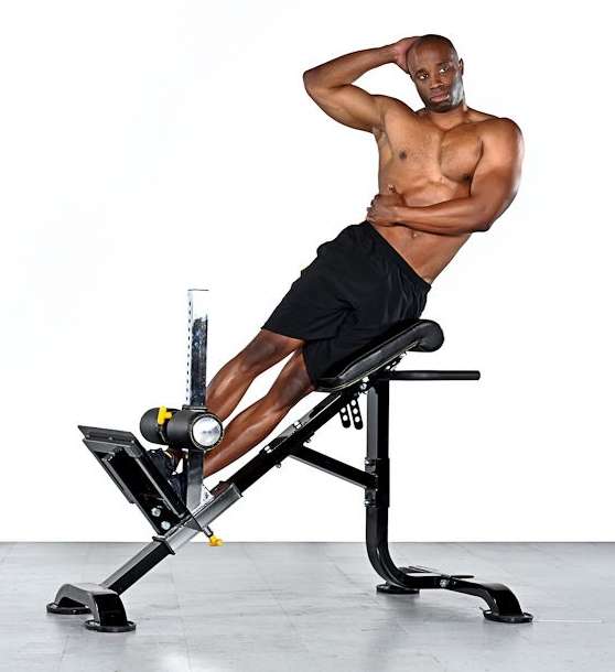 Side Bends On A Hyperextension Bench • Bodybuilding Wizard