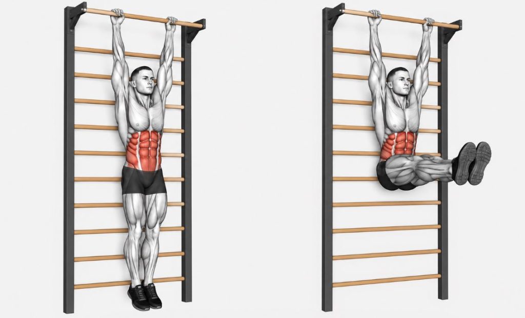Wall Ladder Hanging Leg Raise
