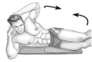 Lateral Crunch With Leg Lift