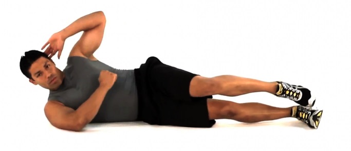 Lateral Crunches Abdominal Exercise Bodybuilding Wizard