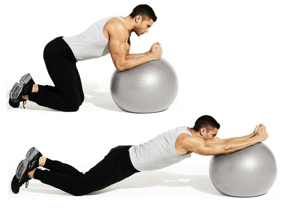 Swiss-Ball Rollout Exercise Instructions.