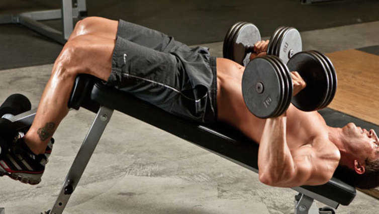 Decline dumbbell press online muscles worked