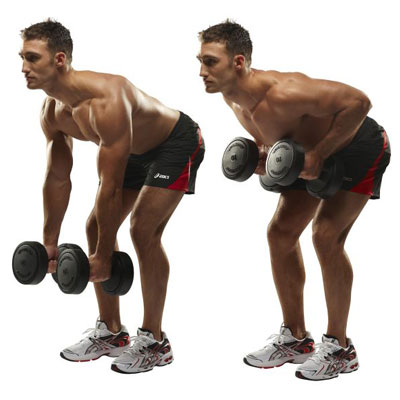 dumbbell rows