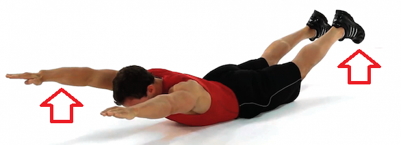 Prone Supermans - Lower Back Exercise