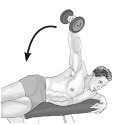 Side-lying one-arm dumbbell lateral raise