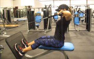 seated rope face pulls • Bodybuilding Wizard