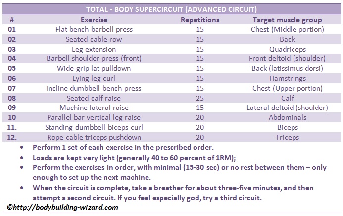 Circuit Workout Example