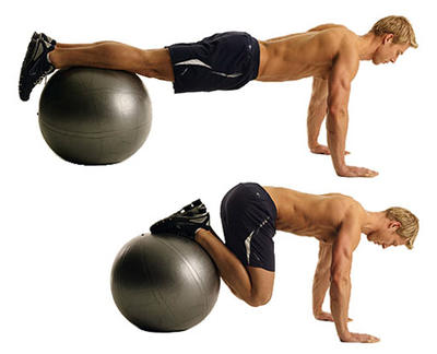 Swiss ball or stability ball
