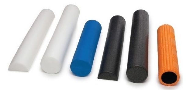 Types of foam rollers. 
