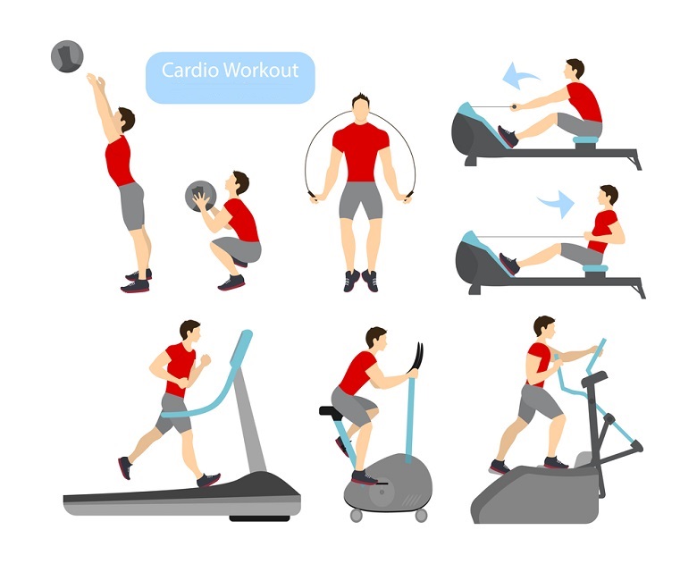 Different types of online cardiovascular exercises