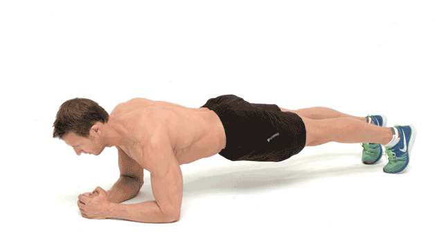 Transverse abdominis exercises: regular plank