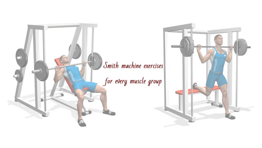 Smith Machine Cage System - Counterbalanced Exercise Rack for Weightlifting  and Bodybuilding