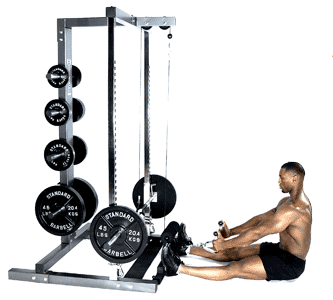 smith machine seated cable row
