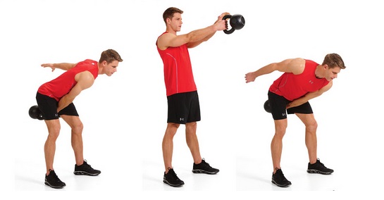 Single arm store hip hinge swing