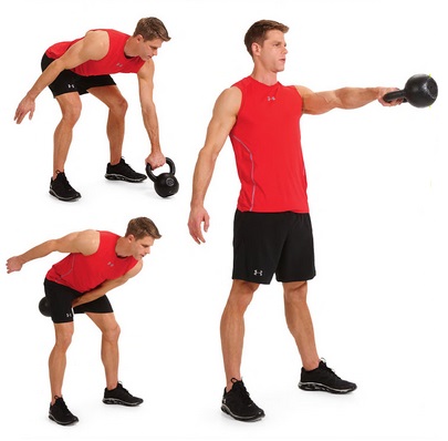 Single Arm Kettlebell Swing Exercise Guide Bodybuilding Wizard