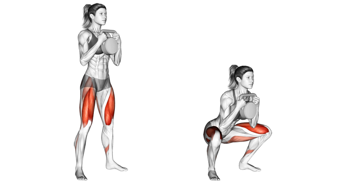 goblet squat exercise