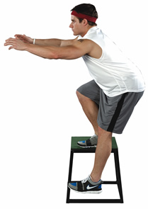 Single leg squat on a sturdy box Bodybuilding Wizard