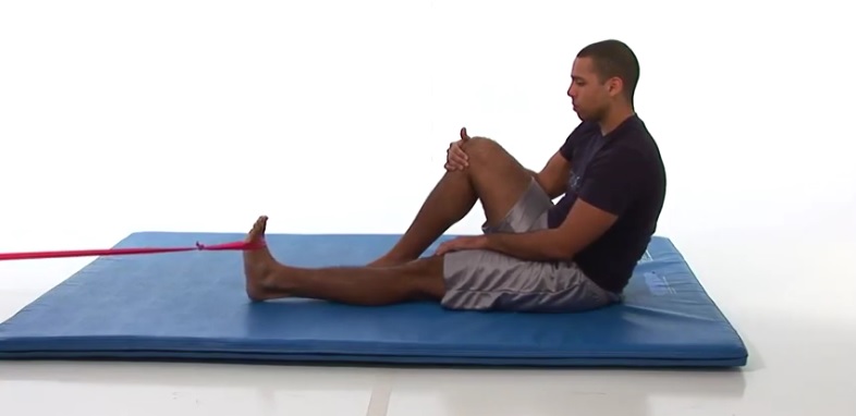Ankle Exercise Dorsiflexion With Resistance Band