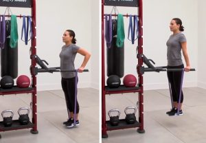 Band-assisted triceps dips • Bodybuilding Wizard