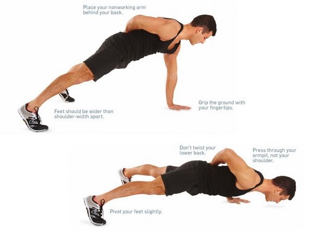 one-arm push-ups exercise guide