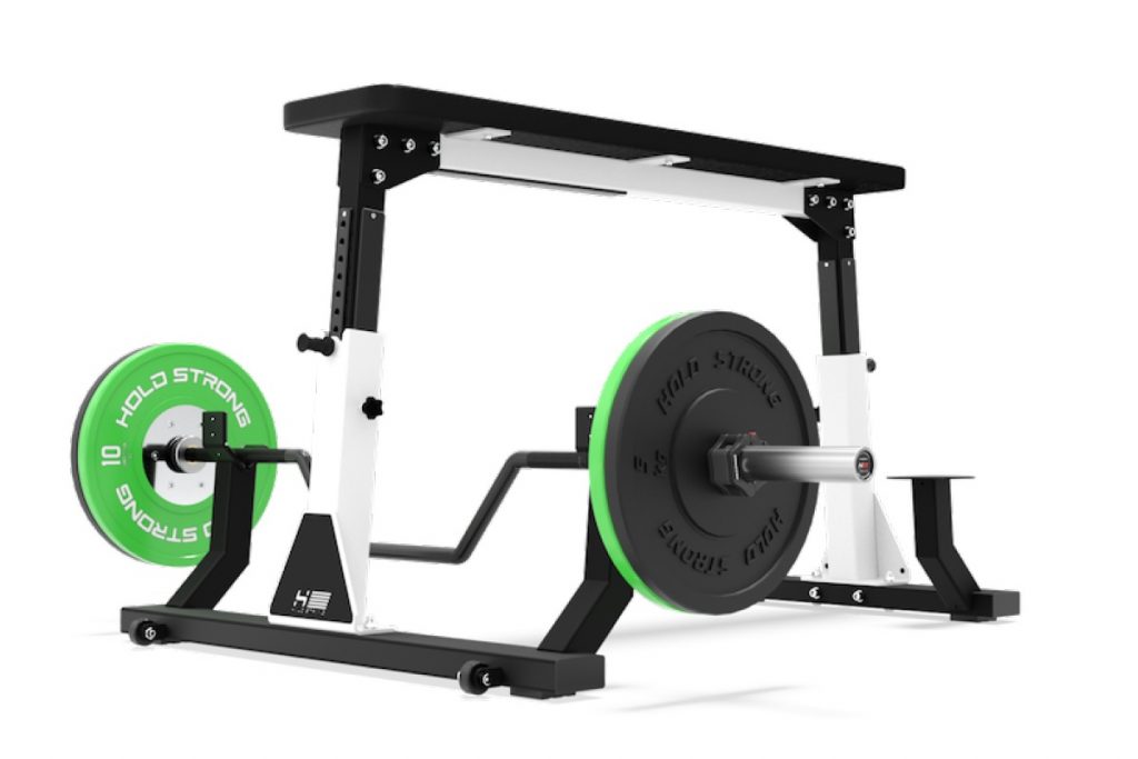 seal row bench with cambered barbell