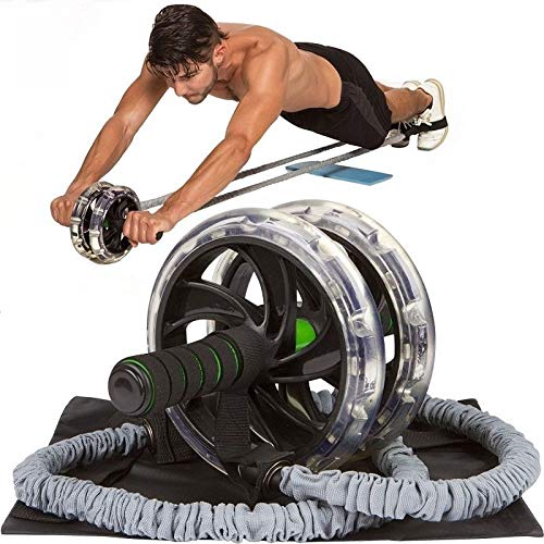 ab wheel with resistance bands
