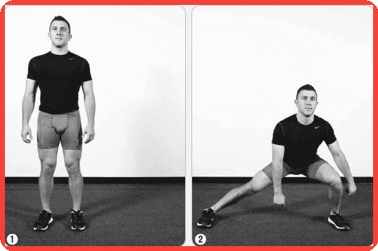 bodyweight lateral lunge exercise