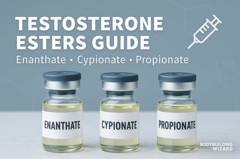 testosterone esters guide: enanthate cypionate propionate