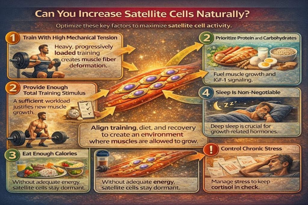 incresing satellite cells naturally