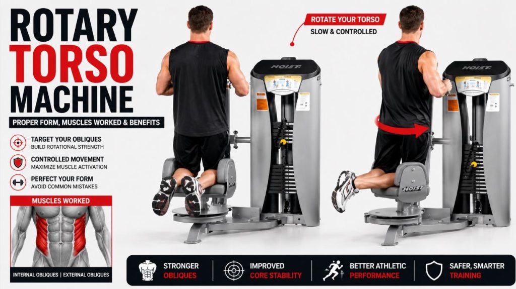 Rotary Torso Machine: Proper Form, Muscles Worked & Benefits